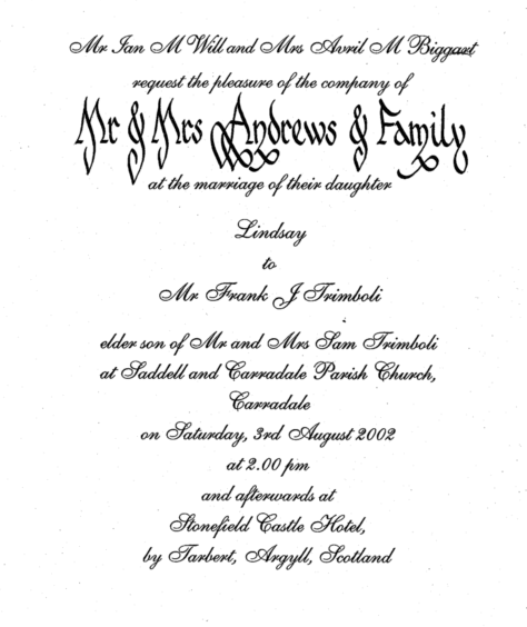 Wedding Invitation