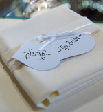 Hand lettered wedding invitations